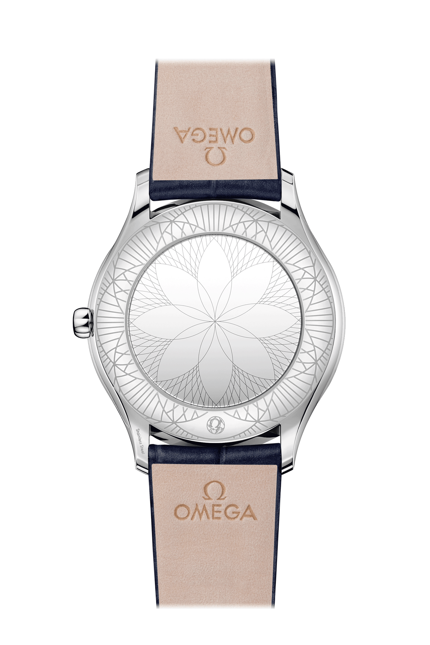 DE VILLE TRÉSOR QUARTZ 36 MM Armbanduhr mit Saphirglas und Diamanten.