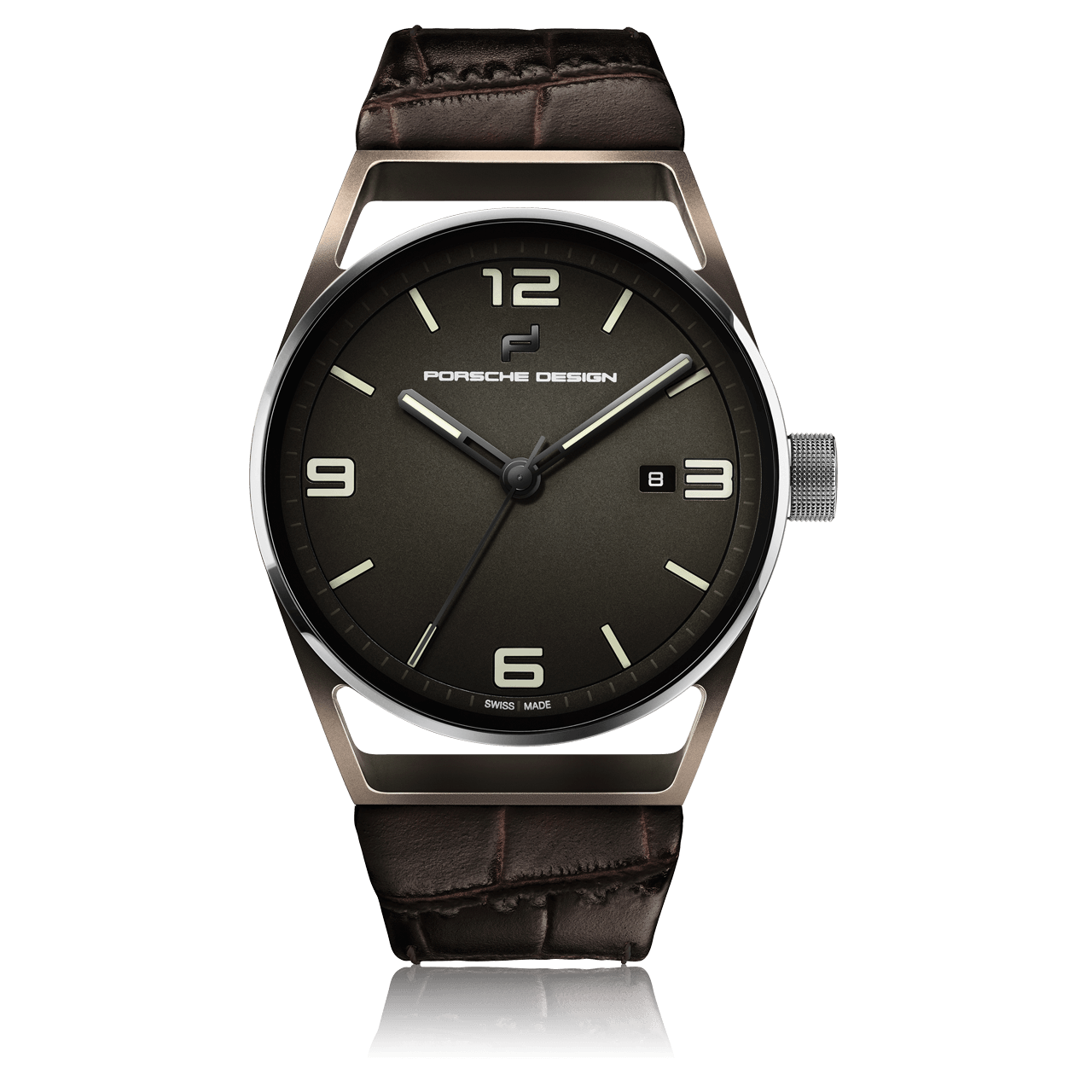 1919 DATETIMER ETERNITY BROWN ALLIGATOR LEATHER