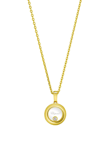 “Happy Diamonds” 750er-Gelbgold Anhänger mit Kette