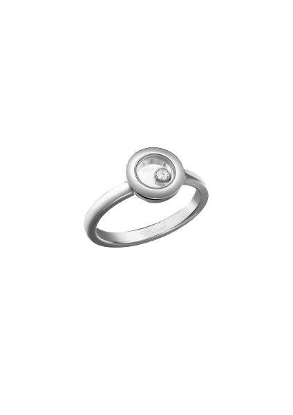 “Happy Diamonds” 750er-Weißgold Ring mit Diamant