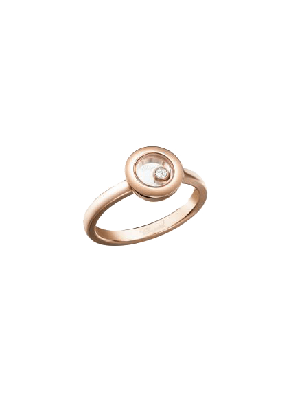 “Happy Diamonds” 750er-Roségold Ring mit Diamant