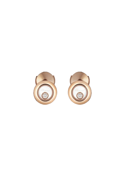 “Happy Diamonds” 750er-Roségold Ohrstecker
