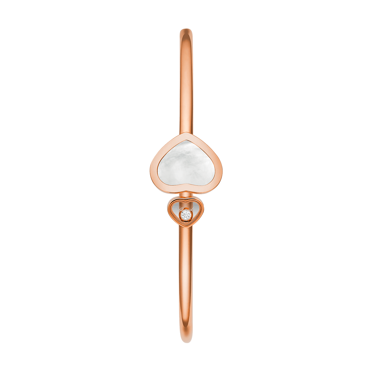 “Happy Hearts” 750er-Roségold Armreif
