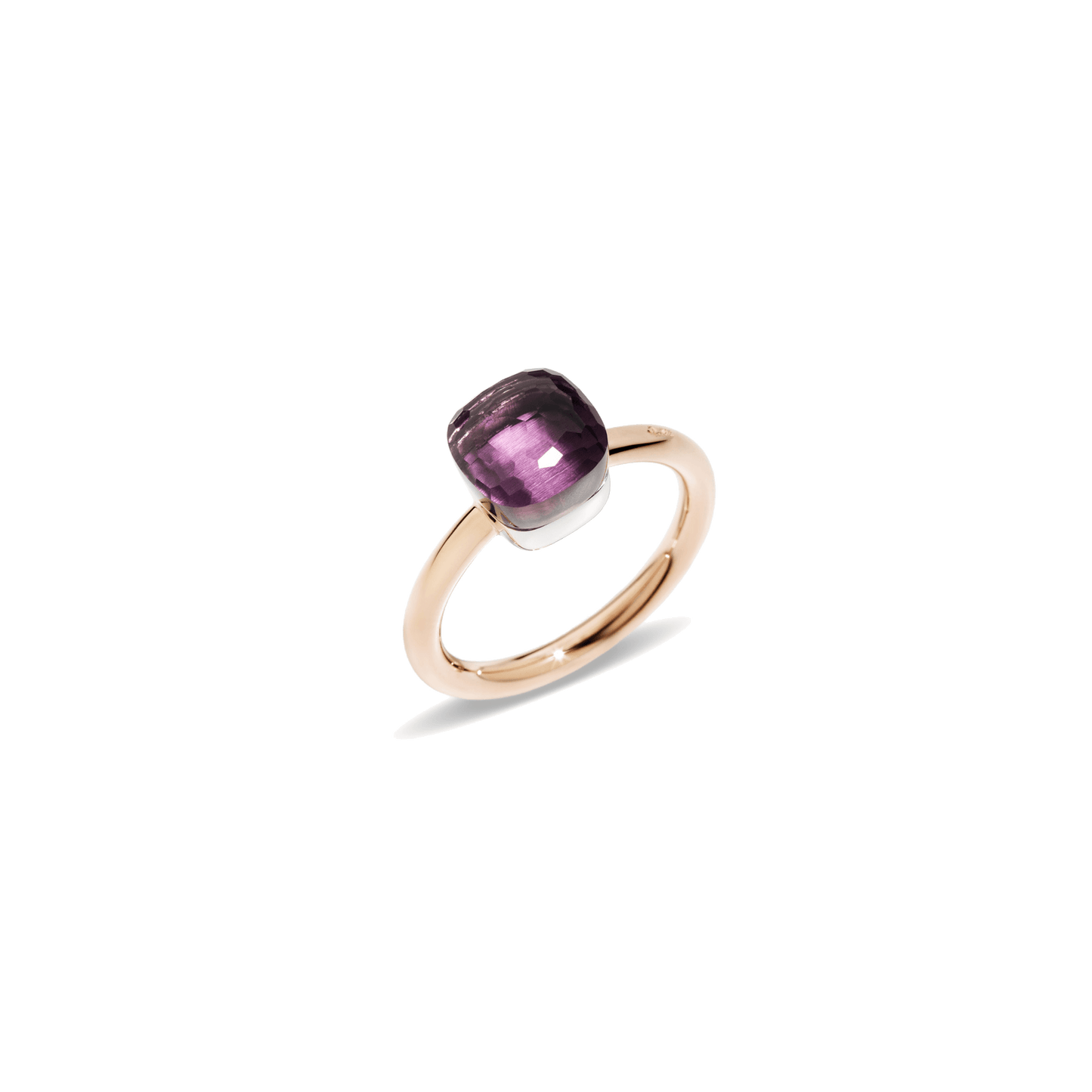 Ring Nudo Petit aus 750er Roségold mit Amethyst