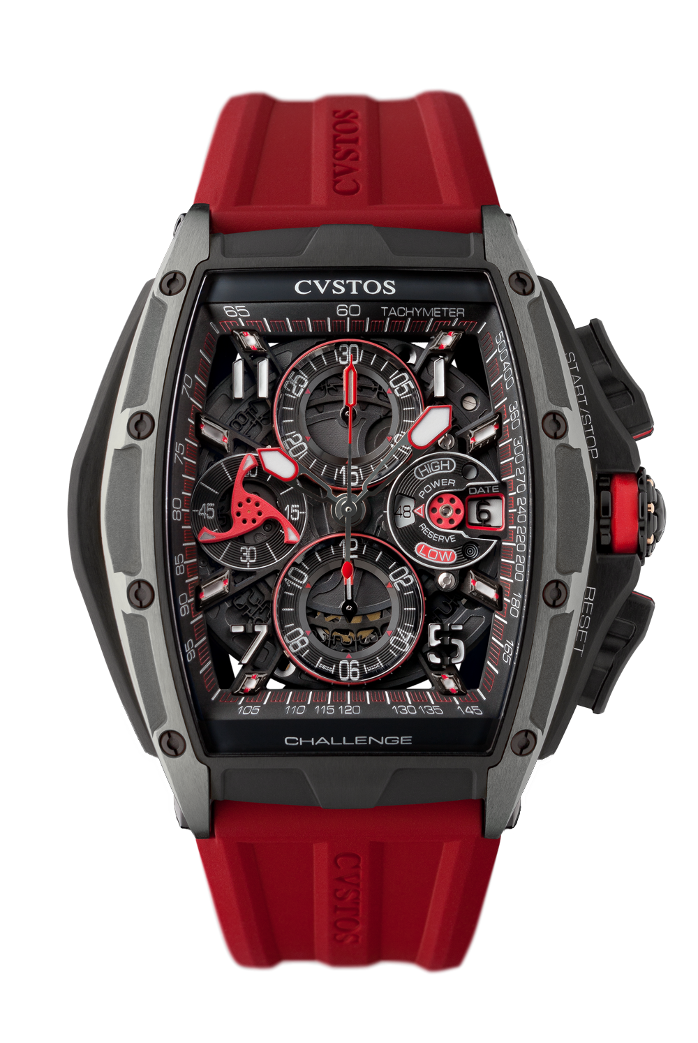 Chrono Grey Brancard Black Titanium / Black & Red