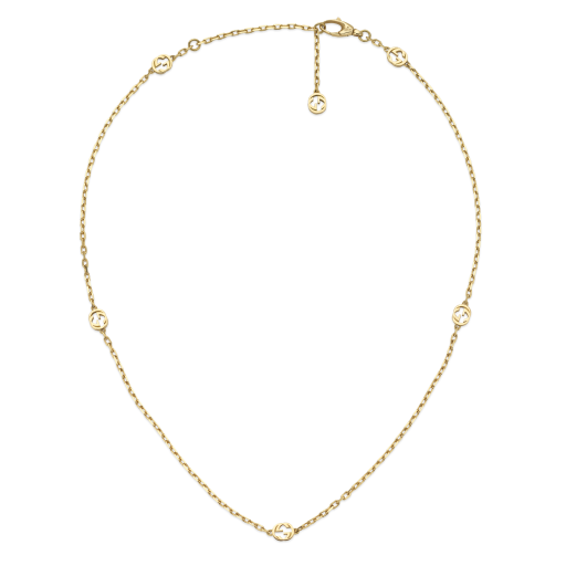 Gucci Interlocking Halskette in Gelbgold