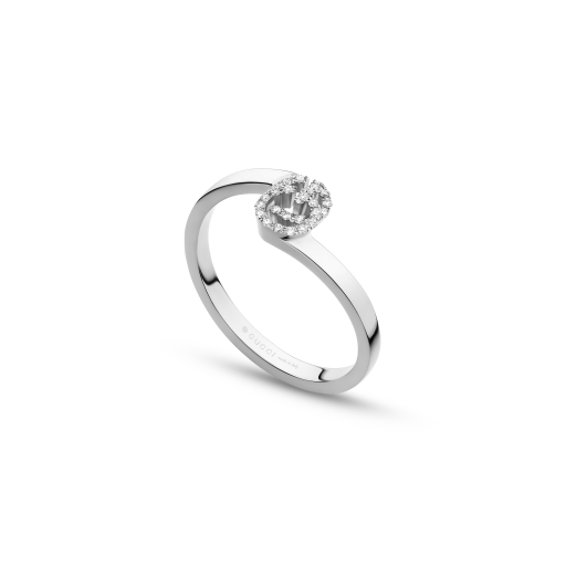 GG Running Ring aus Weißgold mit Diamanten