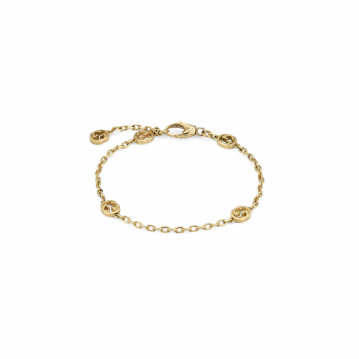 Gucci Interlocking Armband in Gelbgold