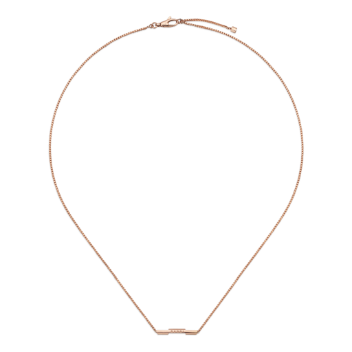 Gucci Link to Love Halskette in Rosegold