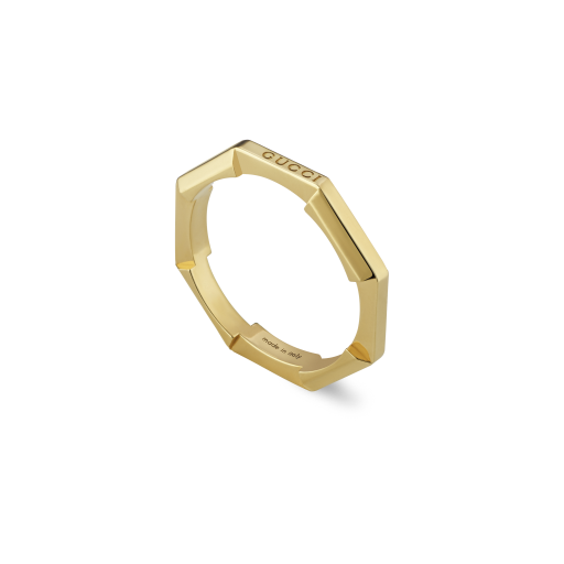 Gucci Link to Love Ring in Gelbgold