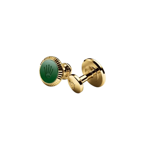 Rolex Manschettenknöpfe „Gelbgold und Keramik und Keramik, A1038 bei Juwelier Böckelmann